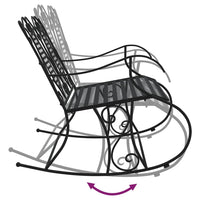 Schommelbank 2-Zits 113 Cm Staal Zwart