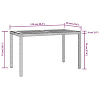 3-Delige Tuinset Met Kussens Poly Rattan