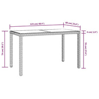 5-Delige Tuinset Met Kussens Poly Rattan