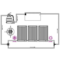 Zwembadverwarmingspaneel Solar Gebogen