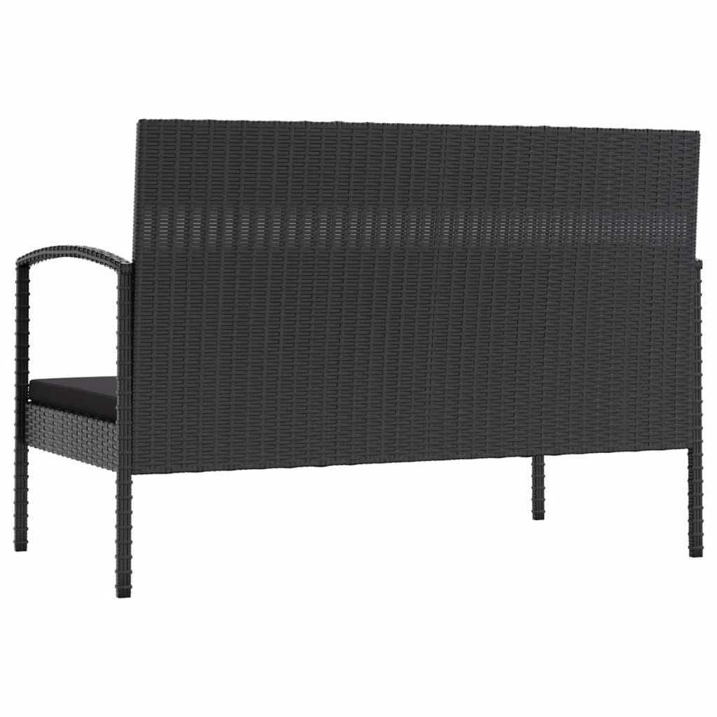 Loungeset Met Kussens Poly Rattan