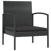 Loungeset Met Kussens Poly Rattan