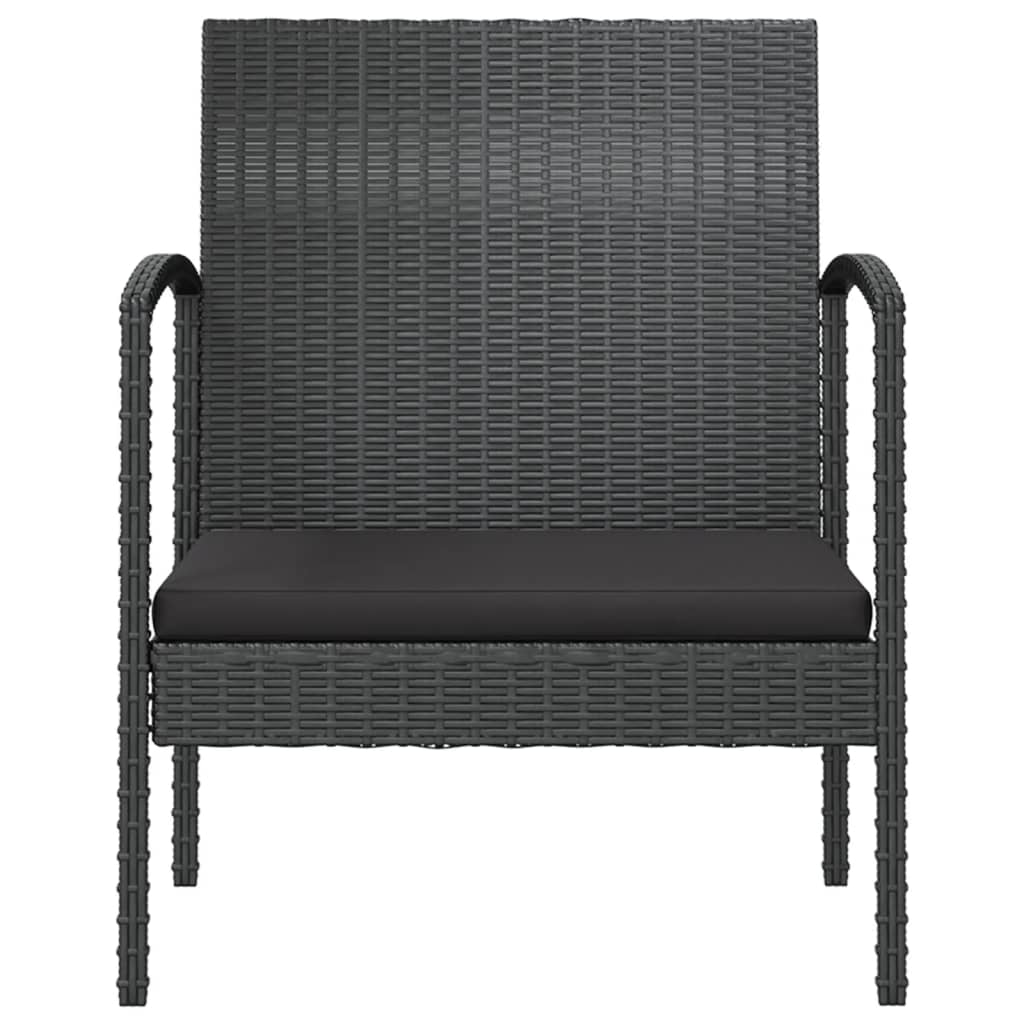Loungeset Met Kussens Poly Rattan