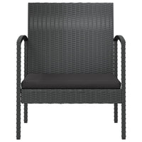 Loungeset Met Kussens Poly Rattan