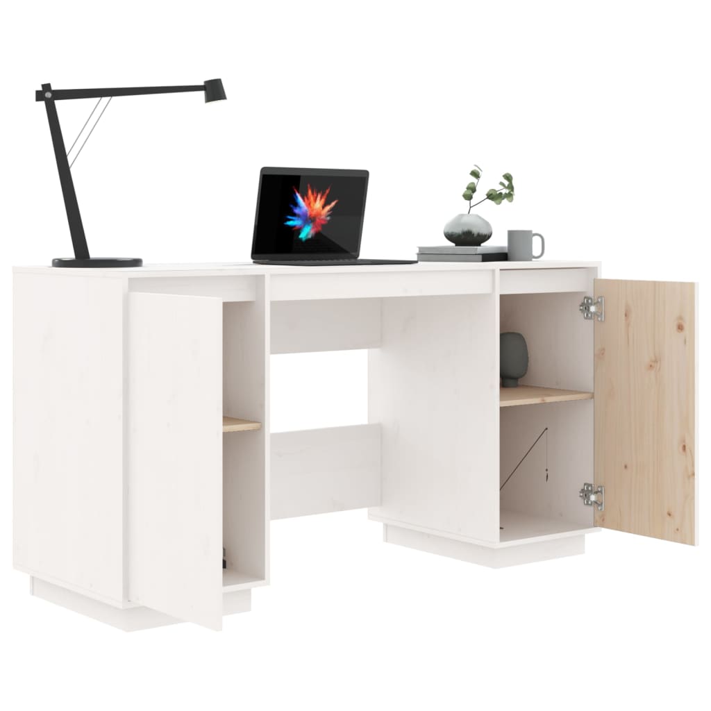 Bureau 140X50X75 Cm Massief Grenenhout