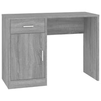 Bureau Met Kast En Lade 100X40X73 Cm Bewerkt Hout