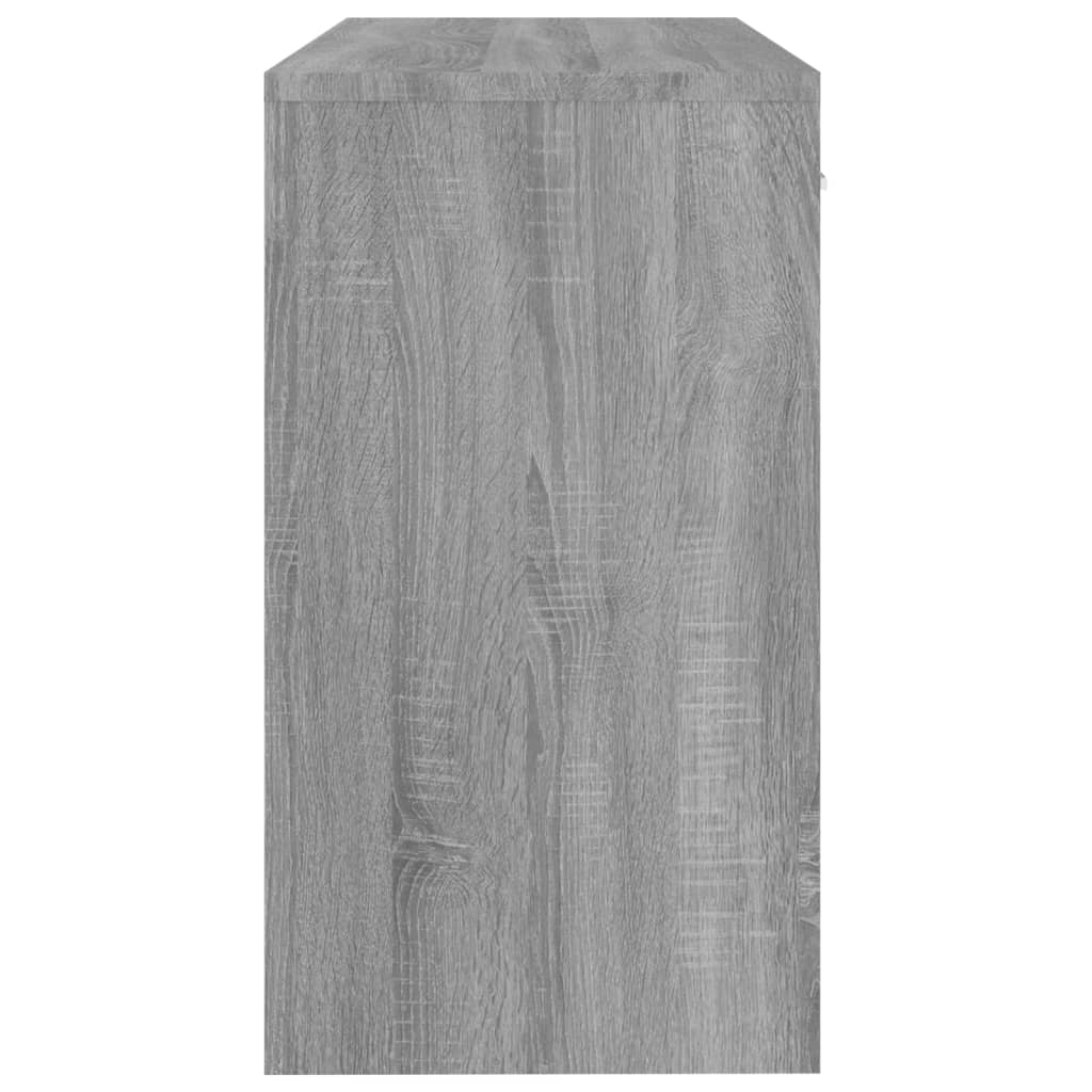 Bureau Met Kast En Lade 100X40X73 Cm Bewerkt Hout