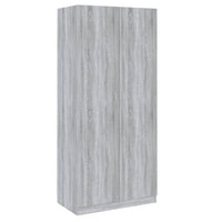 Kledingkast 90X52X200 Cm Bewerkt Hout Eikenkleurig