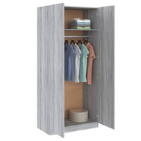 Kledingkast 90X52X200 Cm Bewerkt Hout Eikenkleurig