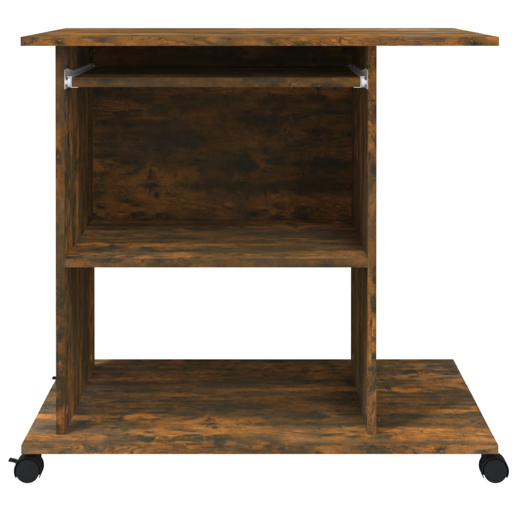 Computerbureau 80X50X75 Cm Bewerkt Hout Kleurig