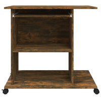Computerbureau 80X50X75 Cm Bewerkt Hout Kleurig