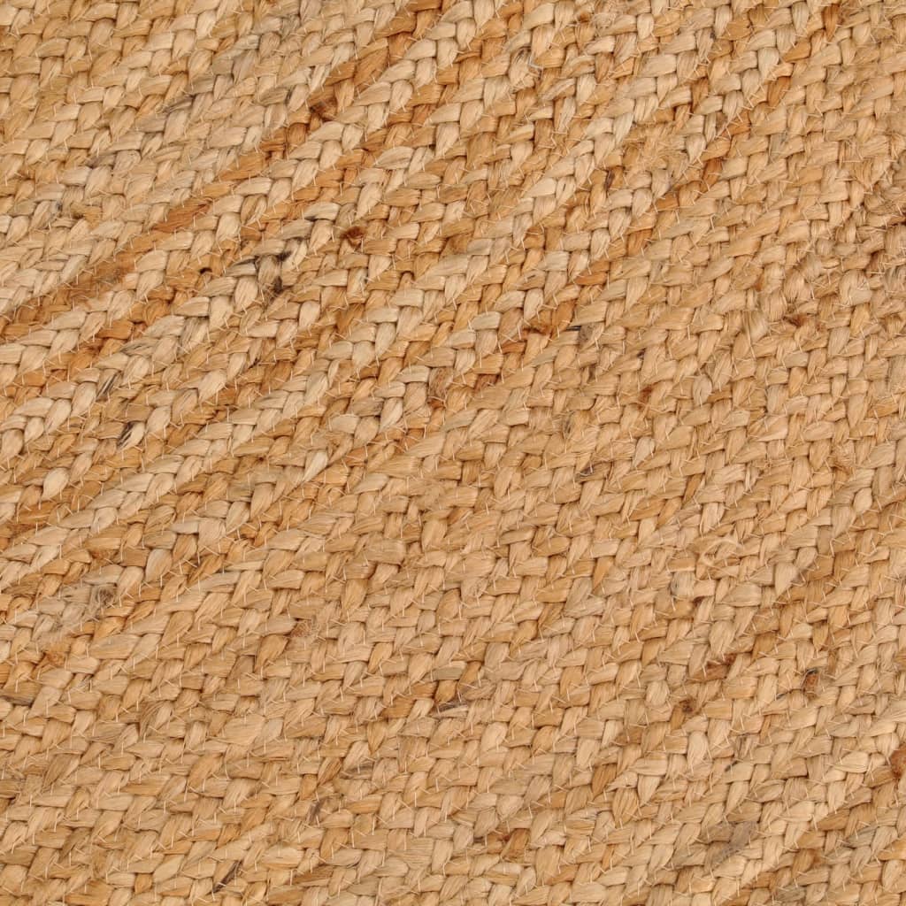 Tapijt Rond Gevlochten Jute