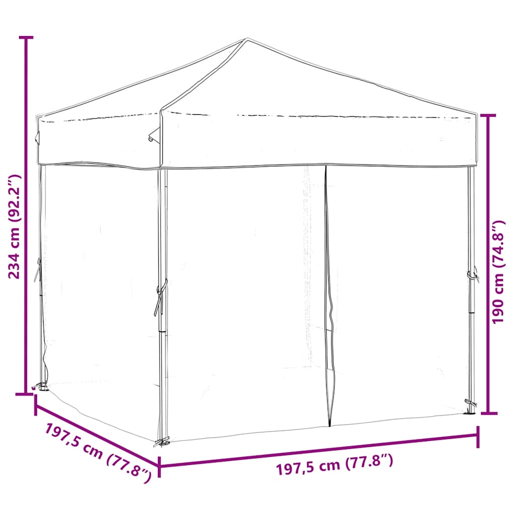 Partytent Inklapbaar Met Zijwanden