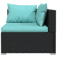 7-Delige Loungeset Met Kussens Poly Rattan