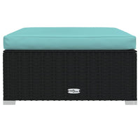7-Delige Loungeset Met Kussens Poly Rattan