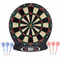 Dartbord Elektrisch Met Darts Polypropeen Zwart