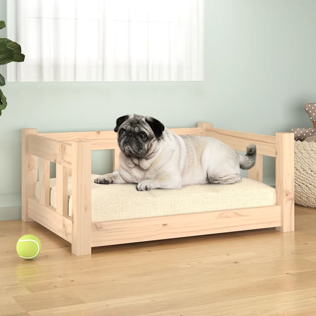 Hondenbed 65,5 X 50 X 28 Cm Massief Grenenhout