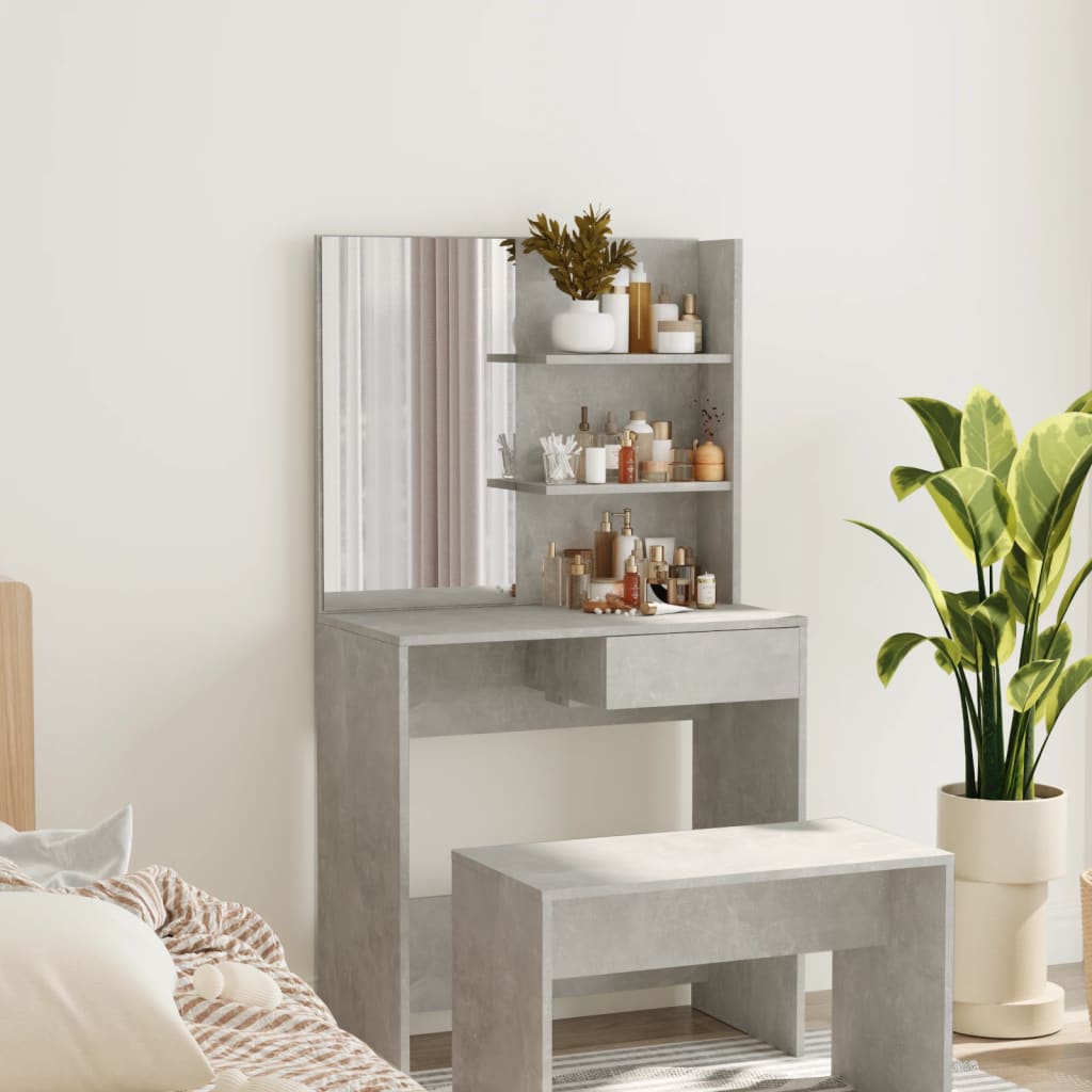 Kaptafel Met Spiegel 74,5X40X141 Cm