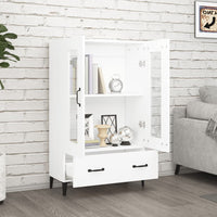 Hoge Kast 70X31X115 Cm Bewerkt Hout