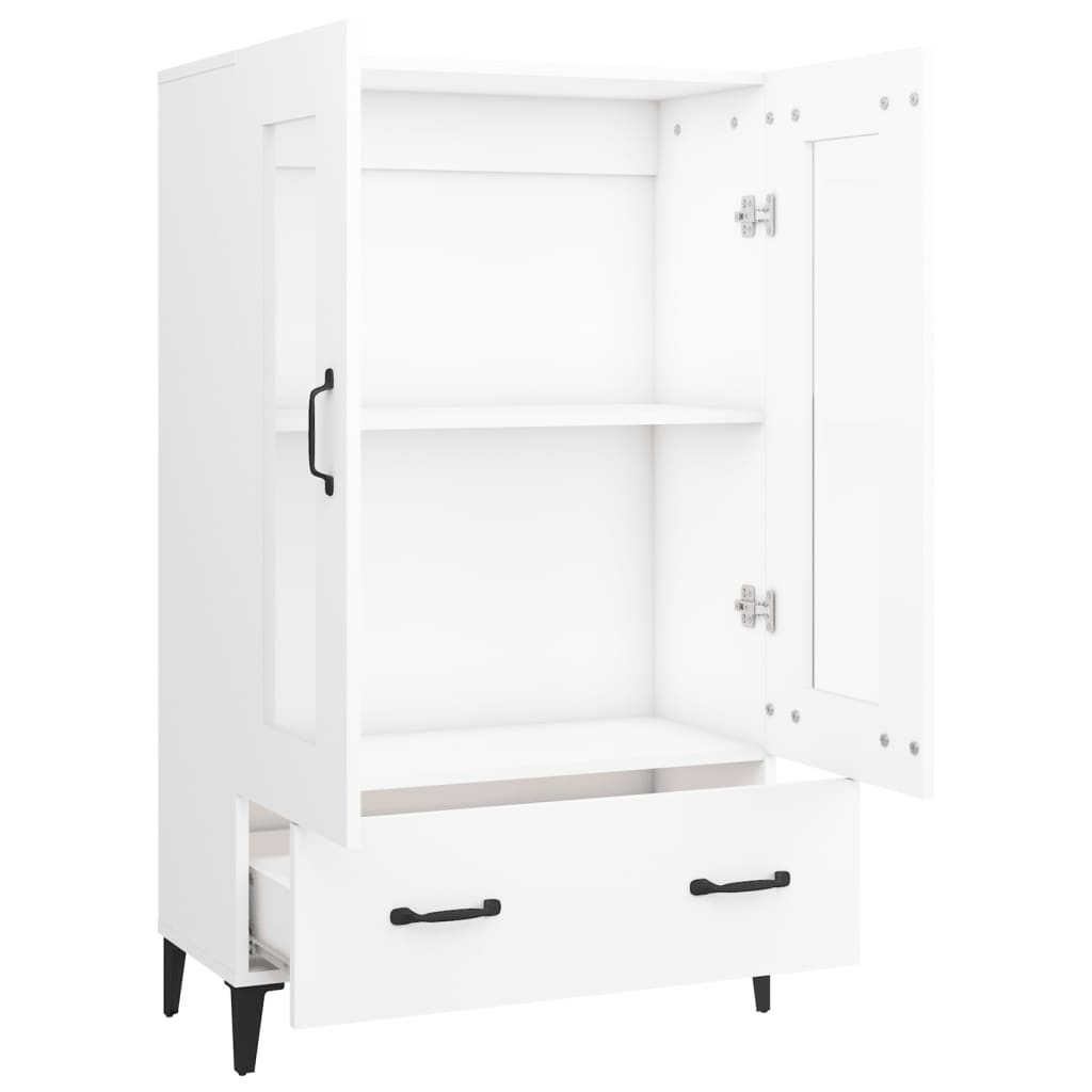 Hoge Kast 70X31X115 Cm Bewerkt Hout