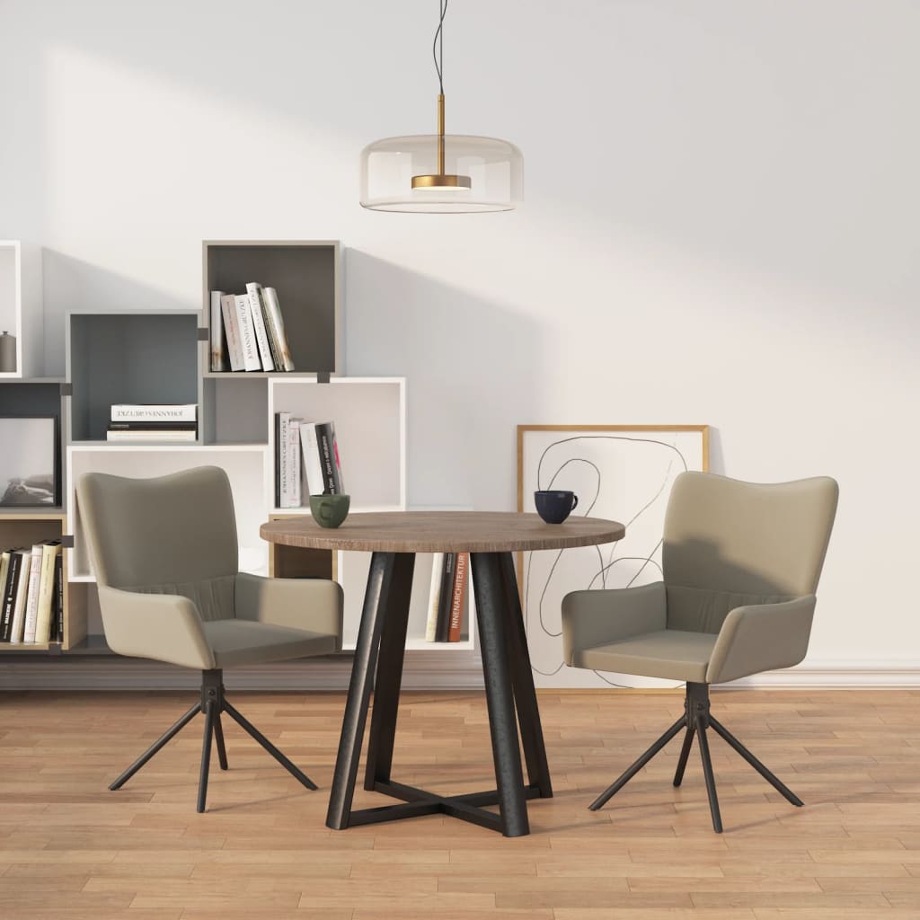 Eetkamerstoelen Draaibaar Fluweel