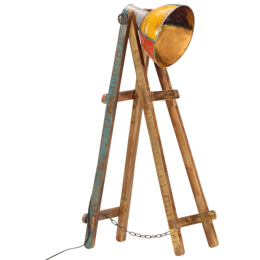 Vloerlamp E27 Massief Mangohout Kleurig