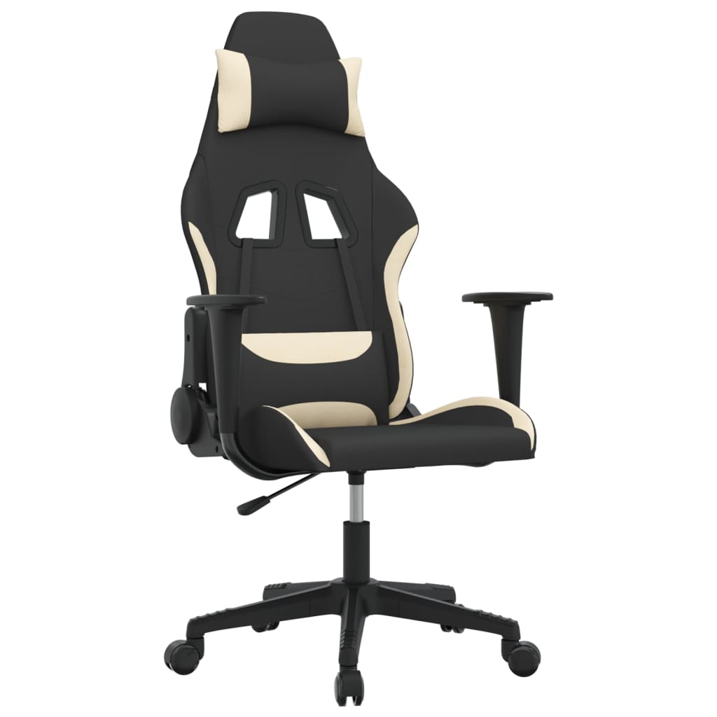 Massage Gamestoel Stof Zwart En Kleurig
