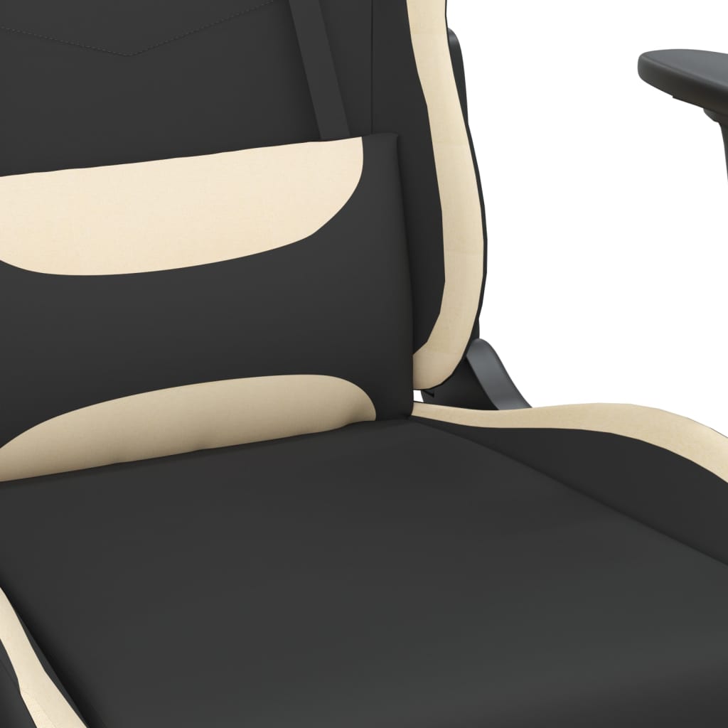 Massage Gamestoel Stof Zwart En Kleurig