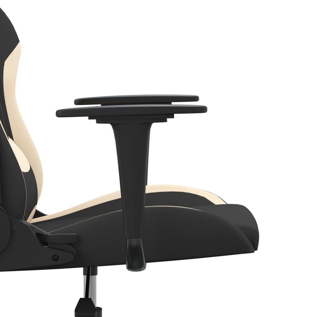 Massage Gamestoel Stof Zwart En Kleurig