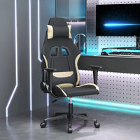 Massage Gamestoel Stof Zwart En Kleurig