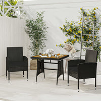 3-Delige Tuinset Poly Rattan