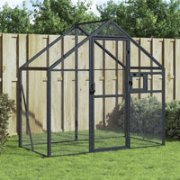 Volière 1,79X3X1,85 M Aluminium Kleurig