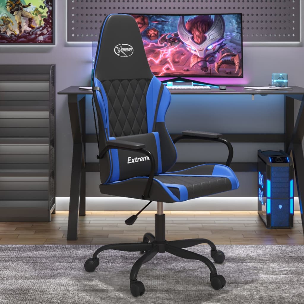 Gamestoel Kunstleer Zwart En