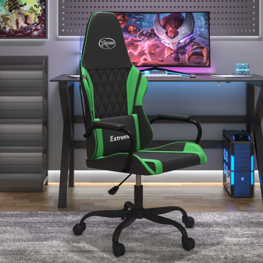 Gamestoel Kunstleer Zwart En