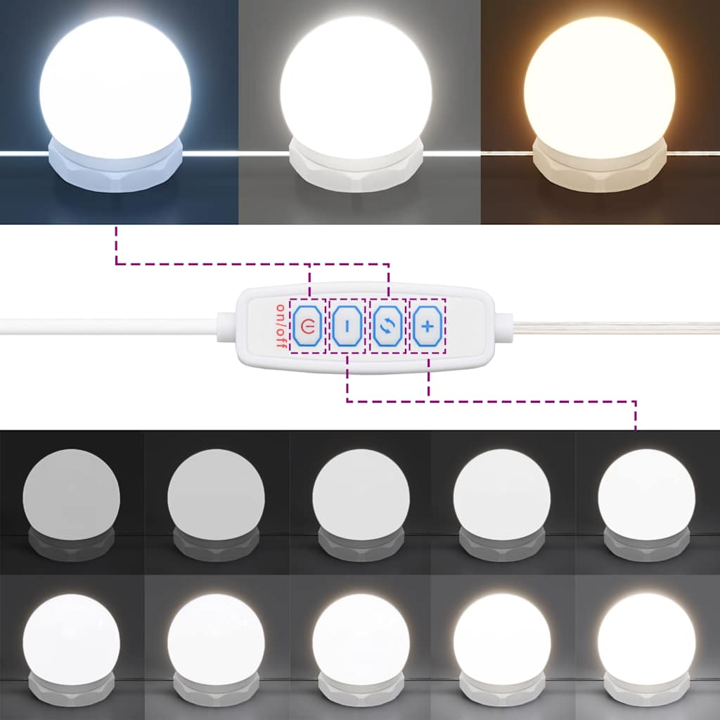 Kaptafel Met Led-Verlichting 90X42X132,5 Cm
