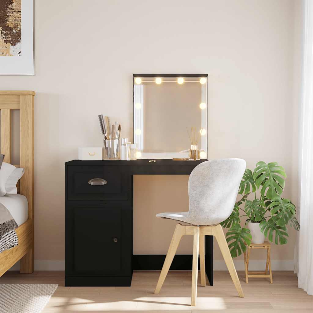 Kaptafel Met Led-Verlichting 90X42X132,5 Cm