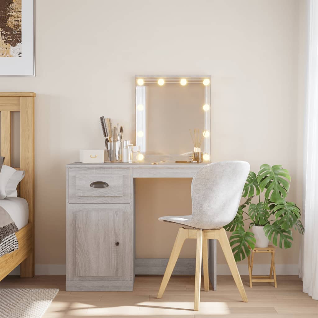 Kaptafel Met Led-Verlichting 90X42X132,5 Cm