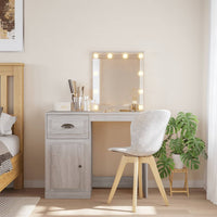 Kaptafel Met Led-Verlichting 90X42X132,5 Cm
