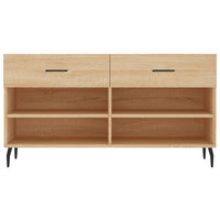 Schoenenbank 102X35X55 Cm Bewerkt Hout Kleurig Sonoma Eiken