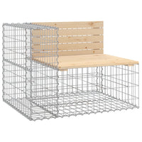 Tuinbank Schanskorfontwerp 287X71X65,5 Cm Massief Grenenhout