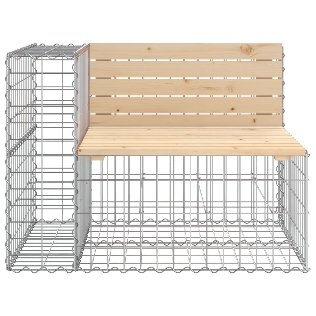 Tuinbank Schanskorfontwerp 287X71X65,5 Cm Massief Grenenhout