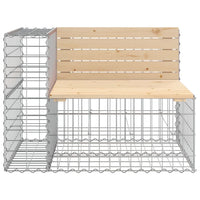 Tuinbank Schanskorfontwerp 287X71X65,5 Cm Massief Grenenhout