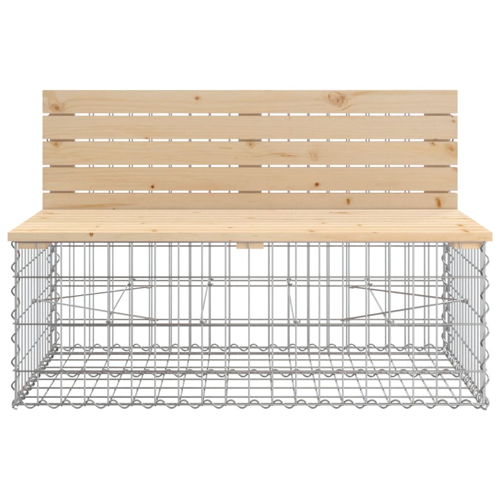 Tuinbank Schanskorfontwerp 287X71X65,5 Cm Massief Grenenhout
