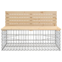 Tuinbank Schanskorfontwerp 287X71X65,5 Cm Massief Grenenhout