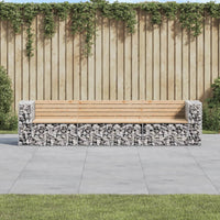 Tuinbank Schanskorfontwerp 287X71X65,5 Cm Massief Grenenhout