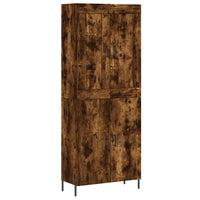 Hoge Kast 69,5X34X180 Cm Bewerkt Hout Kleurig