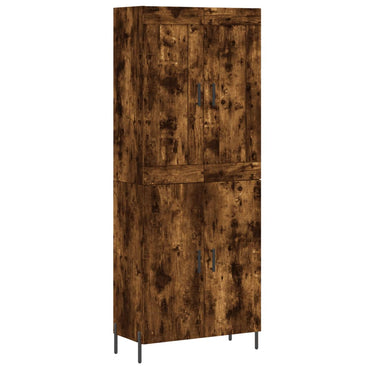 Hoge Kast 69,5X34X180 Cm Bewerkt Hout Kleurig