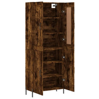 Hoge Kast 69,5X34X180 Cm Bewerkt Hout Kleurig