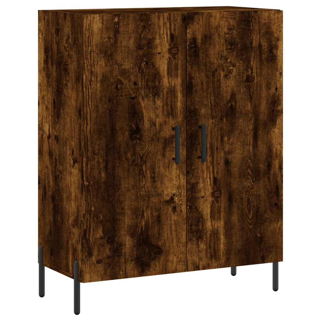 Hoge Kast 69,5X34X180 Cm Bewerkt Hout Kleurig