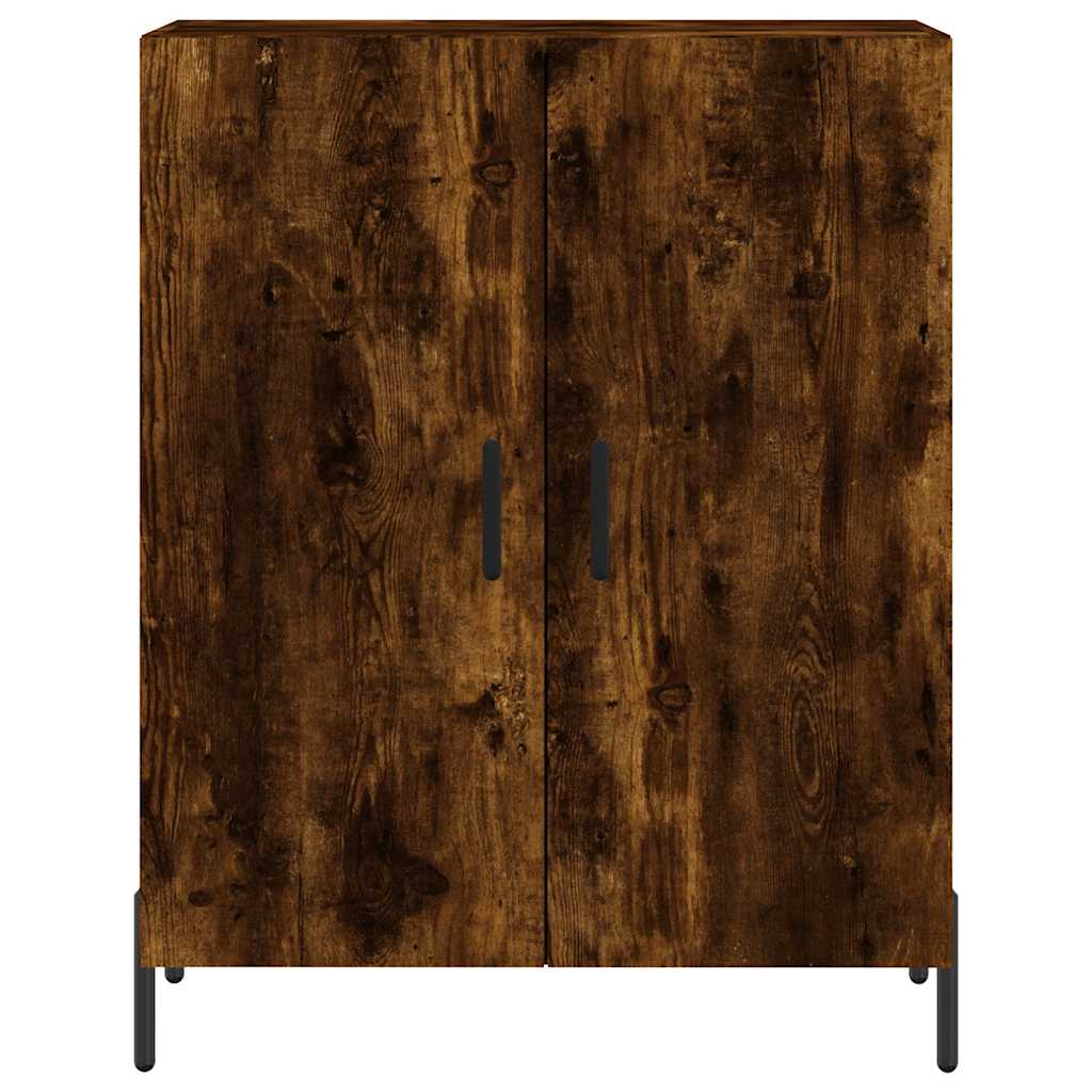 Hoge Kast 69,5X34X180 Cm Bewerkt Hout Kleurig